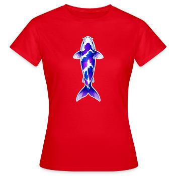 Koi . 1 - Frauen T-Shirt - Rot - Vorne - AI Model Female 172 dark (172cm)