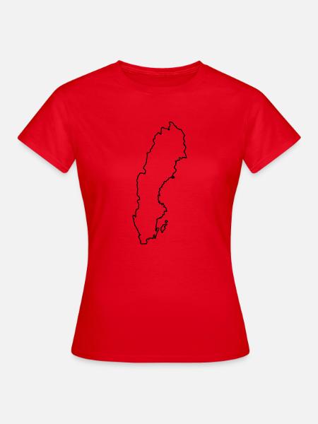 Schweden Sweden - Frauen T-Shirt - Rot