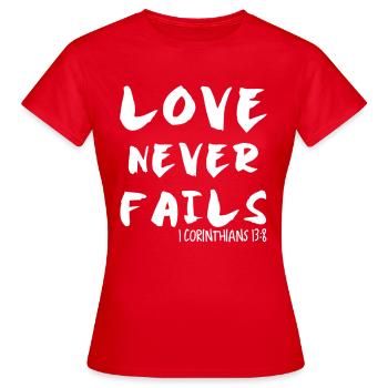 Jésus, Jésus, Jésus chrétien chrétien chrétien chrétien - T-shirt Femme - rouge - Devant - AI Model Female 172 dark (172cm)