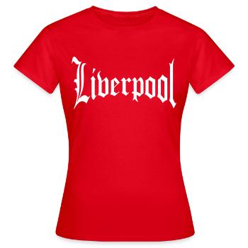 Liverpool - T-shirt Femme - rouge - Devant - AI Model Female 172 dark (172cm)