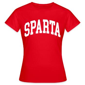 Sparte - T-shirt Femme - rouge - Devant - AI Model Female 172 dark (172cm)