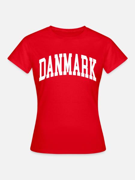 Danmark - Frauen T-Shirt - Rot