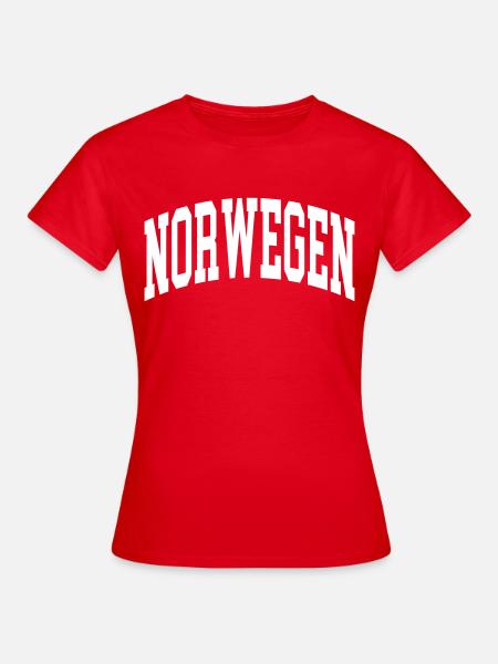 Norwegen - Frauen T-Shirt - Rot