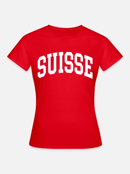 Suisse - Frauen T-Shirt - Rot