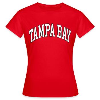Tampa Bay - Women's T-Shirt - red - Front - AI Model Female 172 dark (172cm)
