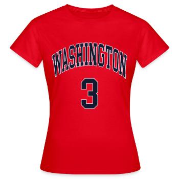 Washington 3 - T-shirt Femme - rouge - Devant - AI Model Female 172 dark (172cm)