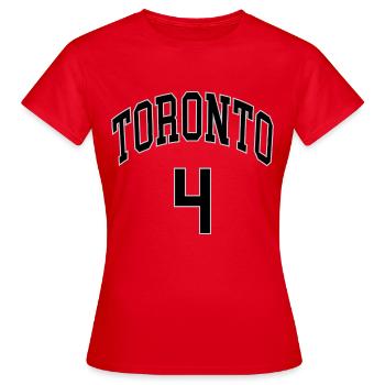 Toronto 4 - T-shirt Femme - rouge - Devant - AI Model Female 172 dark (172cm)