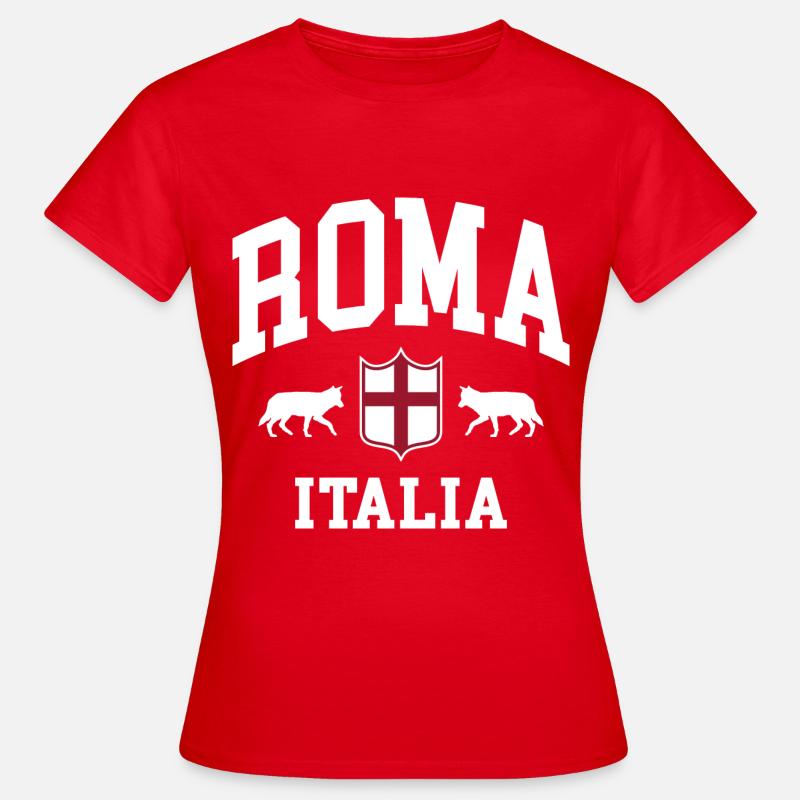 Rom - T-shirt dam - röd