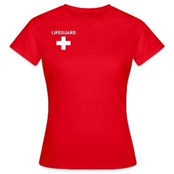 Lifeguard - T-shirt Femme - rouge - Devant - AI Model Female 172 dark (172cm)