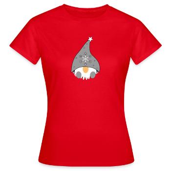 Lutin avec une étoile - T-shirt Femme - rouge - Devant - AI Model Female 172 dark (172cm)