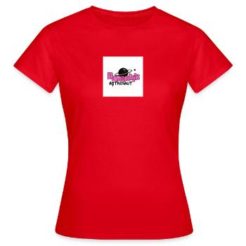 Romantik Astronaut - Frauen T-Shirt - Rot - Vorne - AI Model Female 172 dark (172cm)