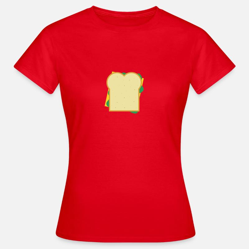 cheese bread - Women's T-Shirt - red
