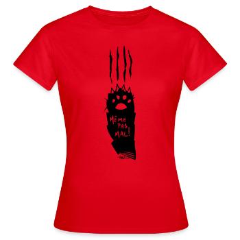 Cat Scratch - Women's T-Shirt - red - Front - AI Model Female 172 dark (172cm)