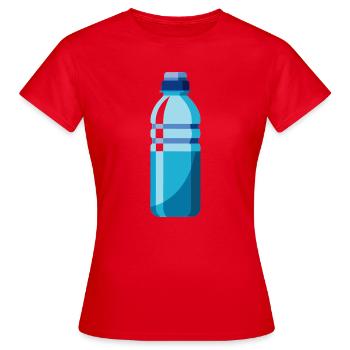 water bottle - Women's T-Shirt - red - Front - AI Model Female 172 dark (172cm)