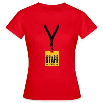 membre de la bande-annonce membre du personnel membre de l'équipage mitar - T-shirt Femme - rouge - Devant - AI Model Female 172 dark (172cm)
