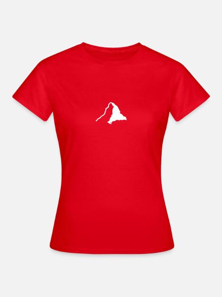 Matterhorn S - Frauen T-Shirt - Rot