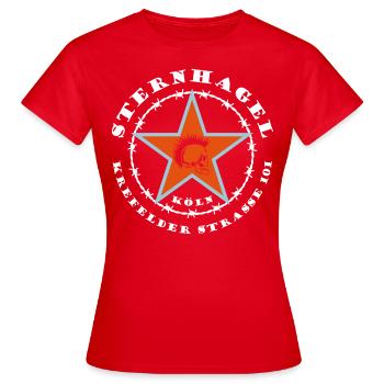 logo de la grêle sévère - T-shirt Femme - rouge - Devant - AI Model Female 172 dark (172cm)