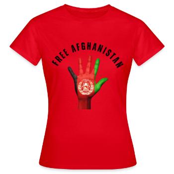 Afghanistan - T-shirt Femme - rouge - Devant - AI Model Female 172 dark (172cm)