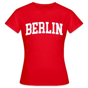 Berlin - Women's T-Shirt - red - Front - AI Model Female 172 dark (172cm)