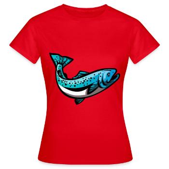 Pêcheur Pêcheur Pêcheurs Pêche - T-shirt Femme - rouge - Devant - AI Model Female 172 dark (172cm)
