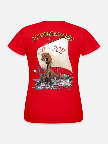 NORMANDIE COPYRIGHT LOUIS RUNEMBERG - Frauen T-Shirt - Rot