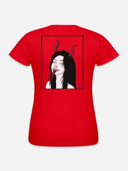 Demon inside - Frauen T-Shirt - Rot