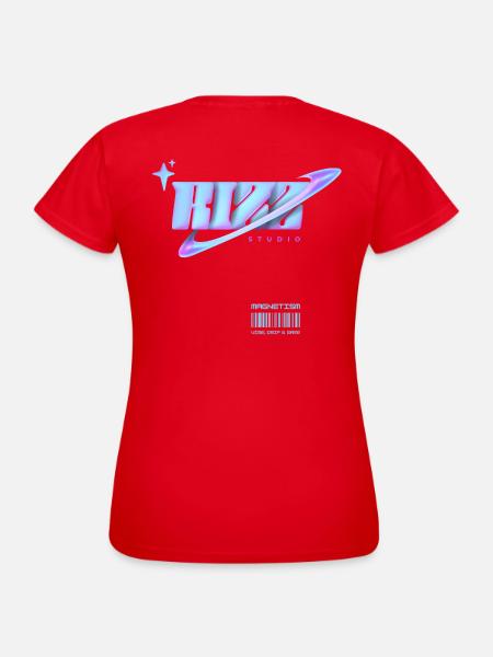 Rizz Studio Galaxy Look - Frauen T-Shirt - Rot