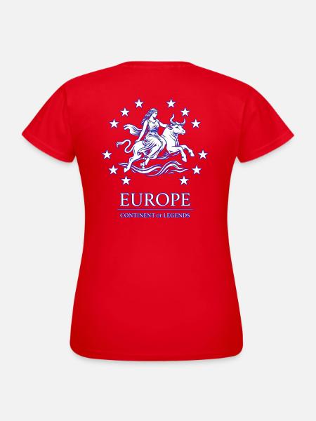 Epic Europa Bull – Legends of Europe - Women's T-Shirt - red