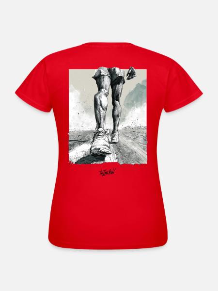 Schrittempo - Frauen T-Shirt - Rot