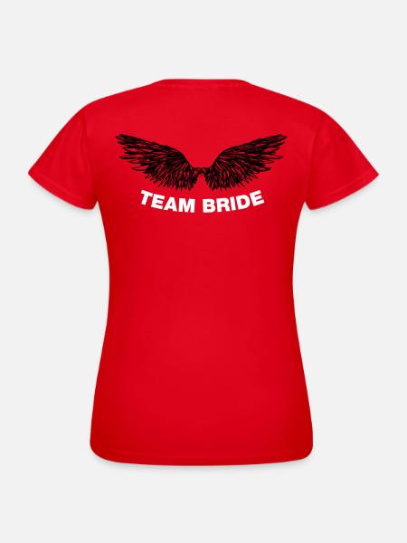 Team Bride (JGA) - Frauen T-Shirt - Rot