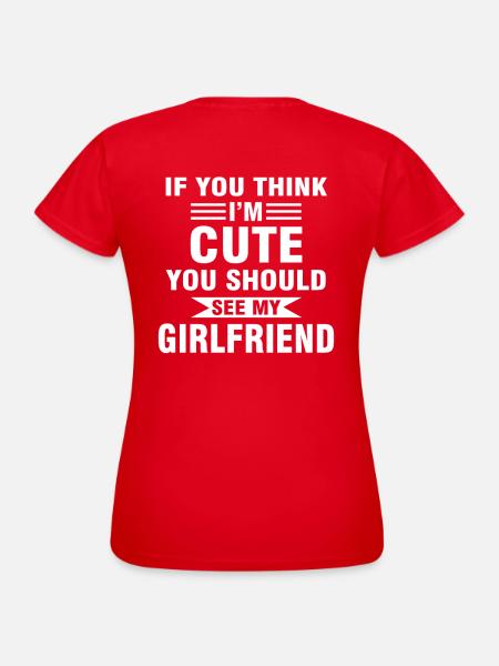 Hübsche Freundin Geschenkidee - Frauen T-Shirt - Rot