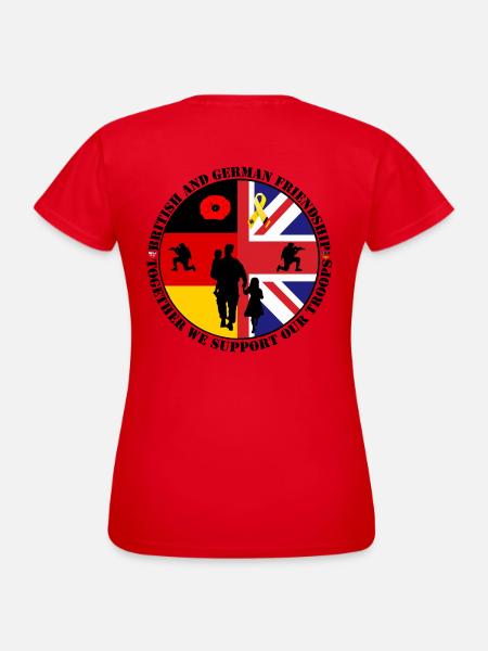 german_british_friedship - Frauen T-Shirt - Rot