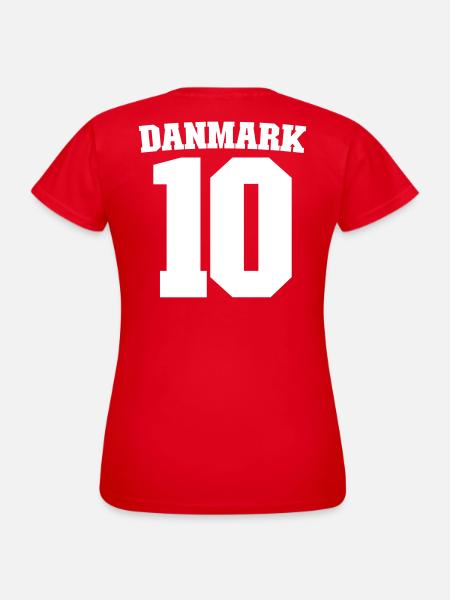 Dänemark 10 Danmark 10 - Frauen T-Shirt - Rot