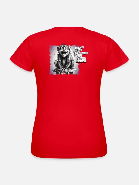 Ich muss nicht immer im Mittelpunkt stehen - Frauen T-Shirt - Rot