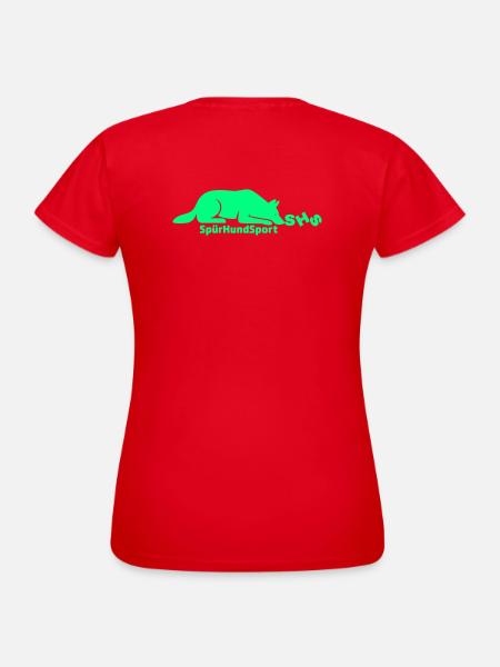 SHS Logo grün - Frauen T-Shirt - Rot
