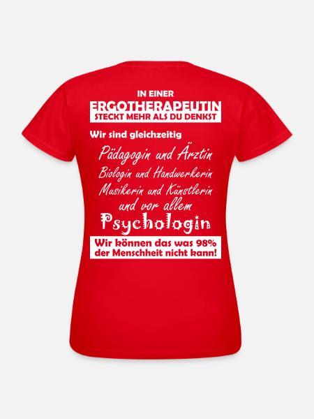 Ergotherapeutin - Frauen T-Shirt - Rot