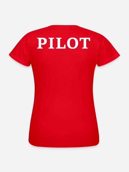 pilot logo weis - Frauen T-Shirt - Rot