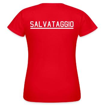 Salvataggio Maitre Nageur Premiers Secours - T-shirt Femme - rouge - Dos - AI Model Female 172 dark (172cm)
