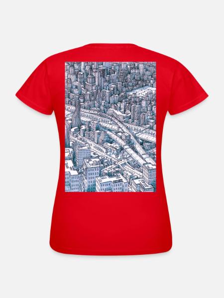 Central Park NYC - Women's T-Shirt - red