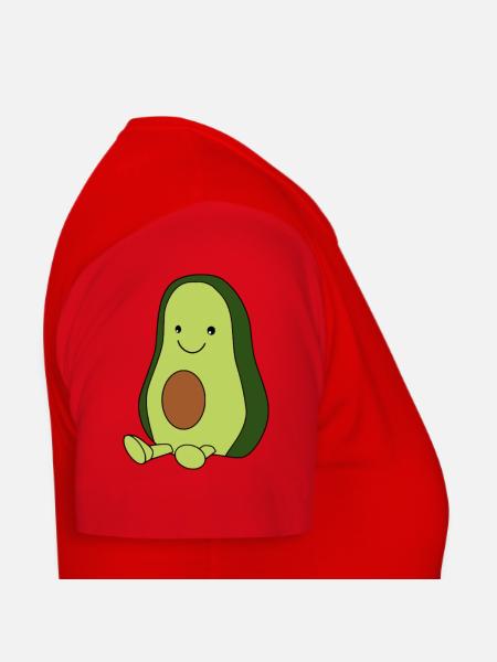 Comic-Avocado Blick nach links - Frauen T-Shirt - Rot