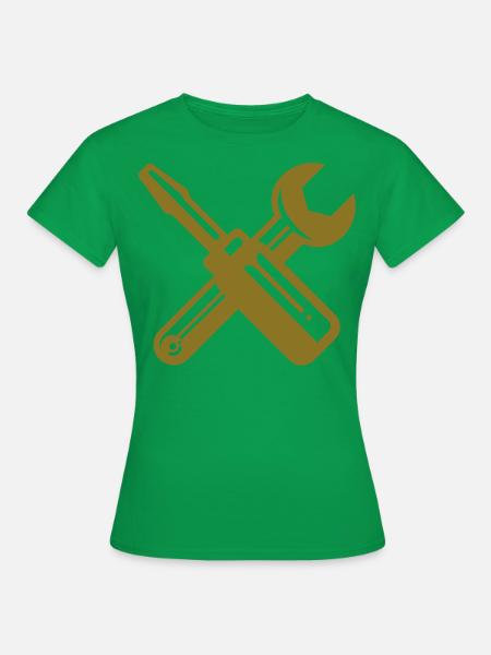 screwdriver wrench carpenter profession - Frauen T-Shirt -