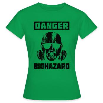 Symbole de risque biologique Corona Virus Gift Idea Warning - T-shirt Femme - vert - Devant - AI Model Female 172 dark (172cm)