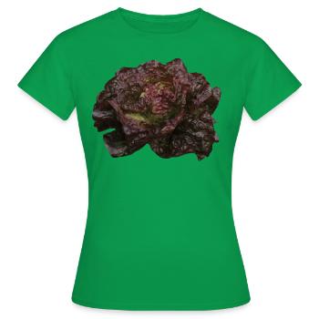 Tête de laitue rouge - T-shirt Femme - vert - Devant - AI Model Female 172 dark (172cm)