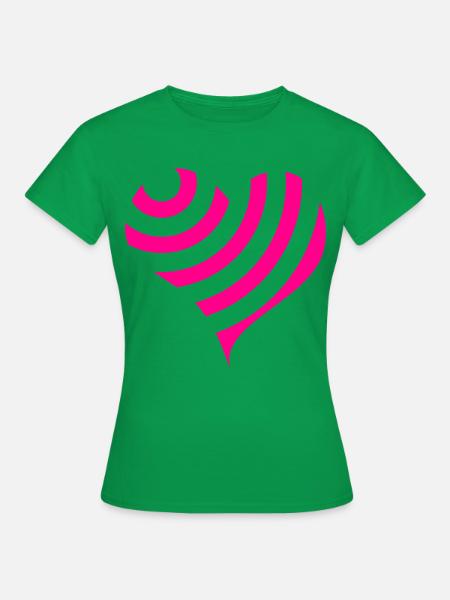 Herz - Frauen T-Shirt - Kelly Green
