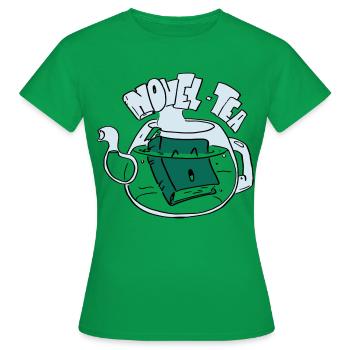 Novel Tea - T-shirt Femme - vert - Devant - AI Model Female 172 dark (172cm)