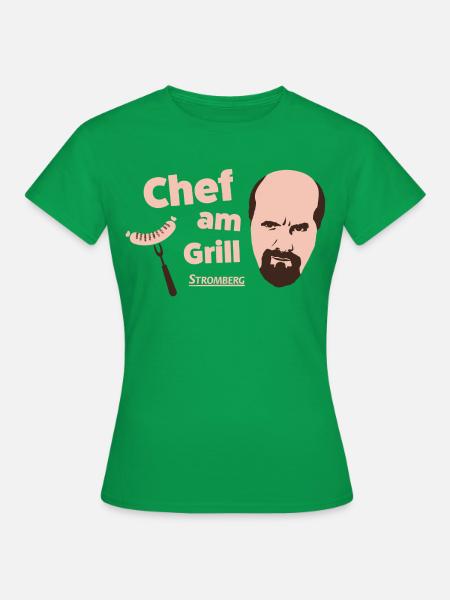 Stromberg Chef Am Grill - Frauen T-Shirt - Kelly Green