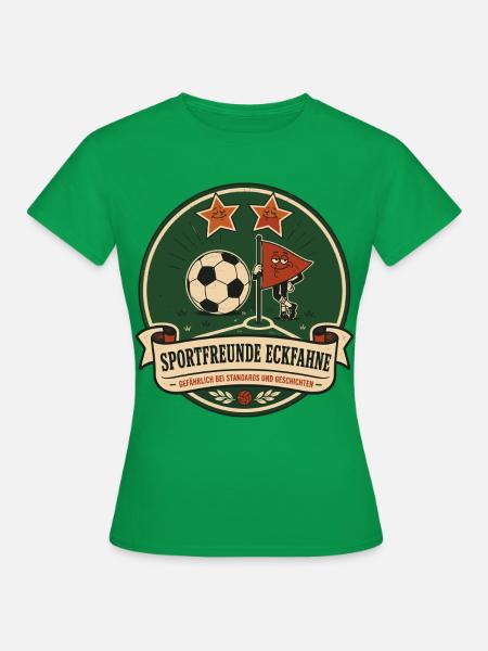 Sportfreunde Eckfahne - Frauen T-Shirt - Kelly Green