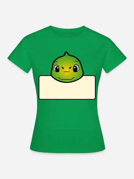 Dinosaurier-Namenszeichen - Frauen T-Shirt - Kelly Green