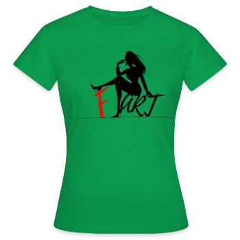 F. Art - Cool Print - T-shirt Femme - vert - Devant - AI Model Female 172 dark (172cm)