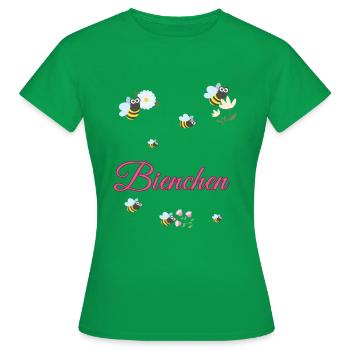 Bienchen, Bienen, bienenkostüm, karneval - Frauen T-Shirt - Kelly Green - Vorne - AI Model Female 172 dark (172cm)